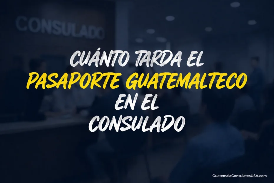Cuánto Tarda el Pasaporte Guatemalteco en el Consulado