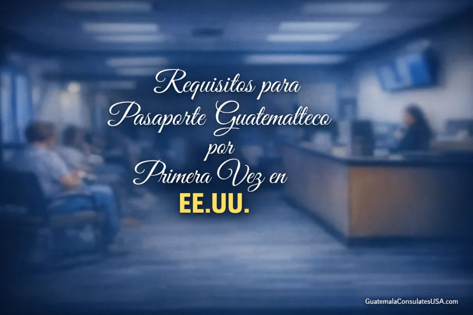 Requisitos para Pasaporte Guatemalteco por Primera Vez en EE.UU.