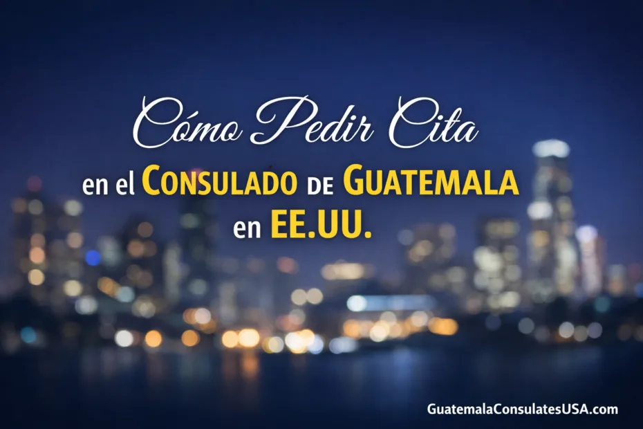 Cómo Pedir Cita en el Consulado de Guatemala en EE.UU.